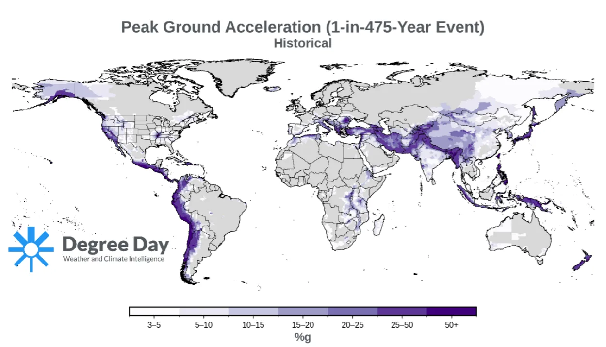Global seismic hazard map