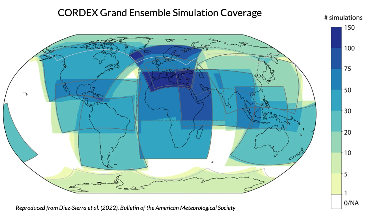CORDEX global modeling domains